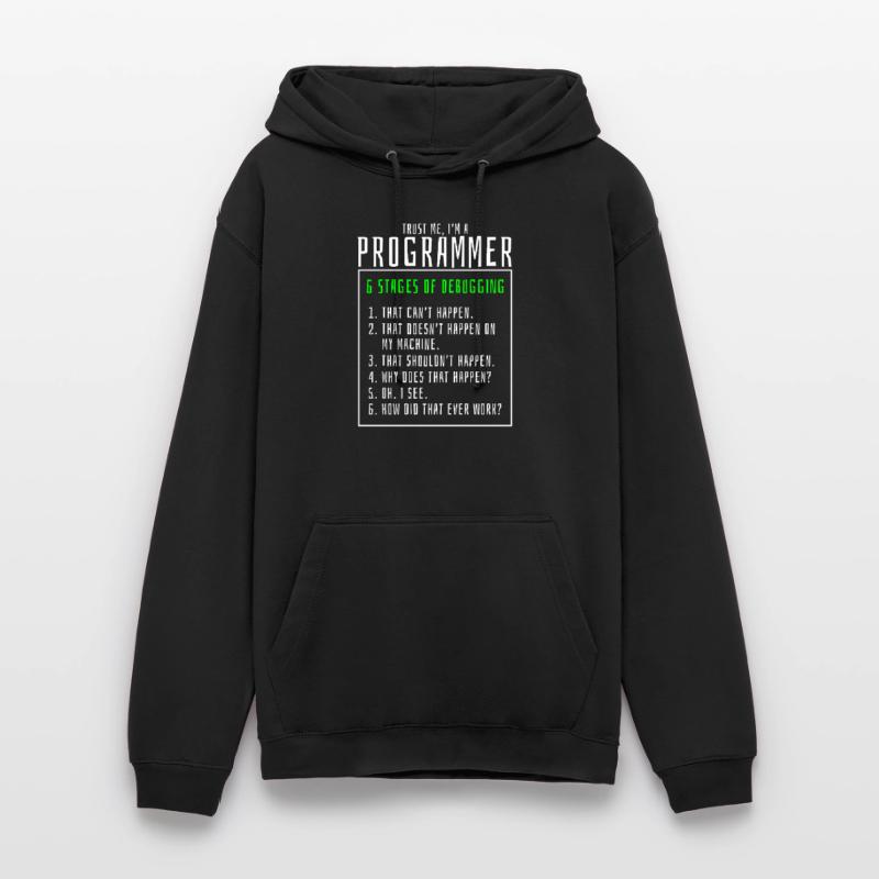 Debugging stages computer programmer Unisex Hoodie