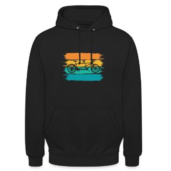 Tandem bike - Unisex Hoodie - black - Front - Alina (178cm) & Michal (187cm)