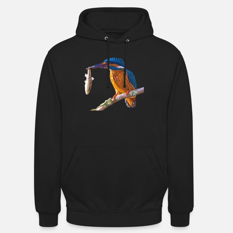 kingfisher eisvogel - Unisex Hoodie - Schwarz