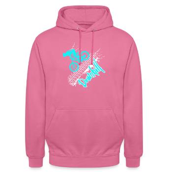 downhill - Unisex Hoodie - Pink - Vorne - Alina (178cm) & Michal (187cm)