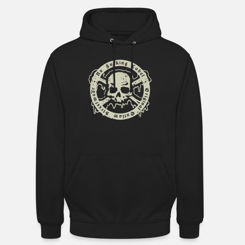 Outlaw - Teschio e ossa - Felpa con cappuccio unisex - nero