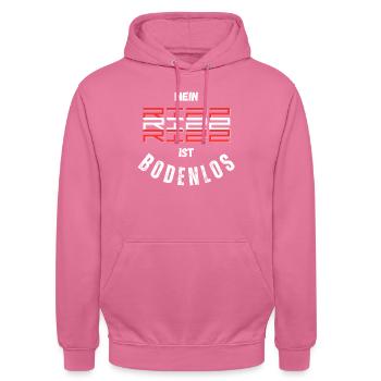Unspoken RIZZ Charisma W Rizz L Rizz Jugenwort 23´ - Unisex Hoodie - Pink - Vorne - Alina (178cm) & Michal (187cm)