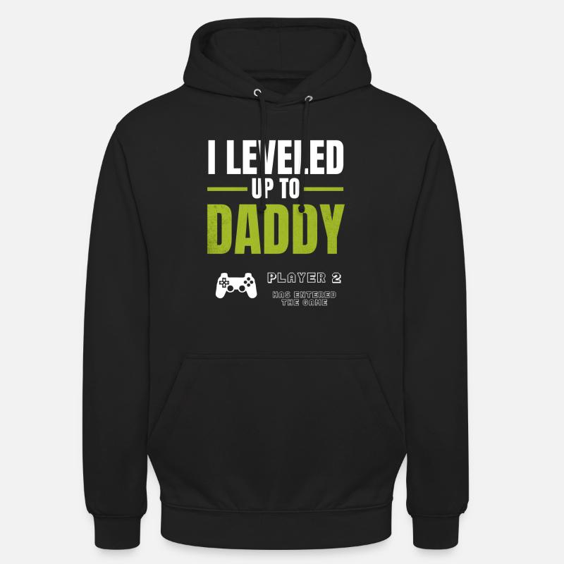 Chemise de gaming Daddy Levele - Sweat-shirt à capuche unisexe - noir