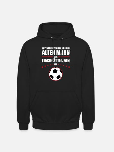 Alter Mann - Eimsbüttel Fußball Fan | Retro - Unisex Hoodie - Schwarz