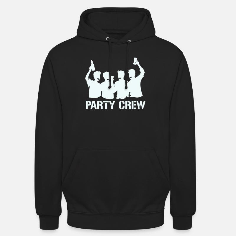 Party Crew Silhouette mit Prosten - Unisex Hoodie - Schwarz