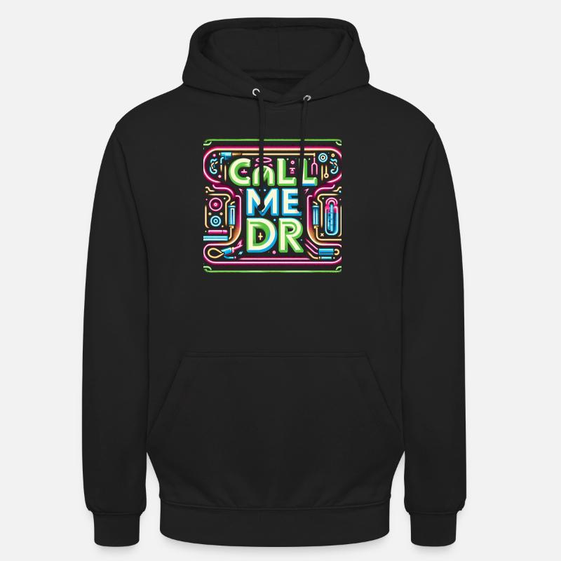 Appelez-moi Dr 32 - Sweat-shirt à capuche unisexe - noir