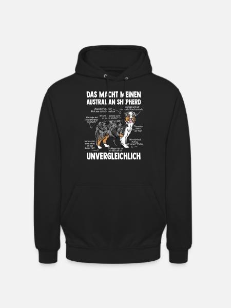 Australian Shepherd Aussie - Unisex Hoodie - Schwarz