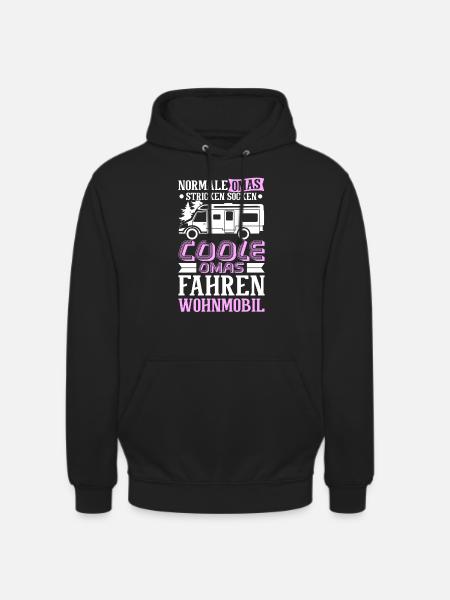 Camping Oma - Unisex Hoodie - Schwarz