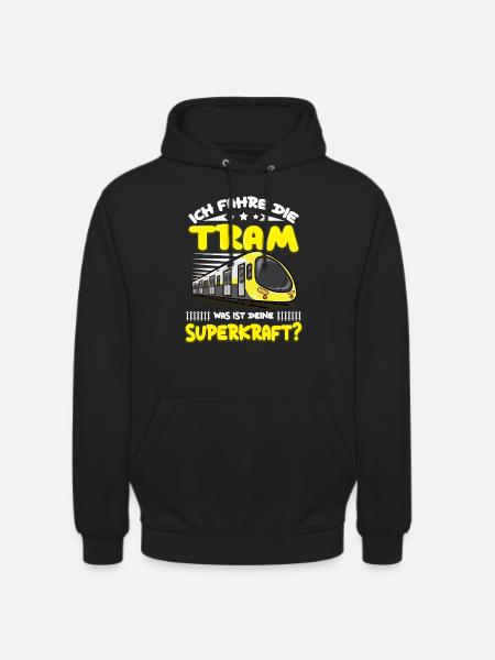 Straßenbahn Straßenbahnfahrer Tram Trambahn - Unisex Hoodie - Schwarz