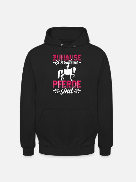 Voltigieren Volti Voltigier Pferde Pferdemädchen - Unisex Hoodie - Schwarz