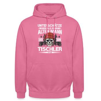 Tischler - Unisex Hoodie - Pink - Vorne - Alina (178cm) & Michal (187cm)