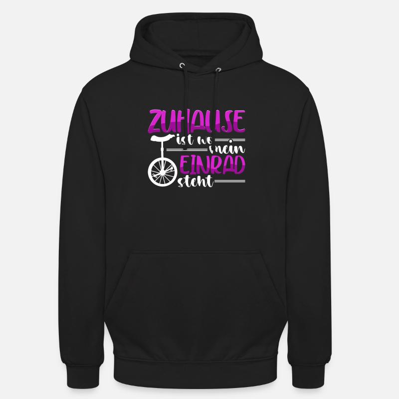 Einrad - Unisex Hoodie - Schwarz