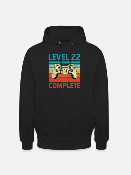 Level 22 Complete - Unisex Hoodie - Schwarz