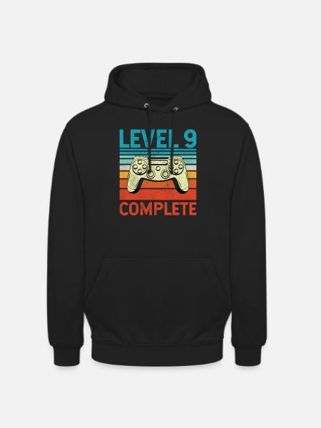 Level 9 Complete - Unisex Hoodie - black