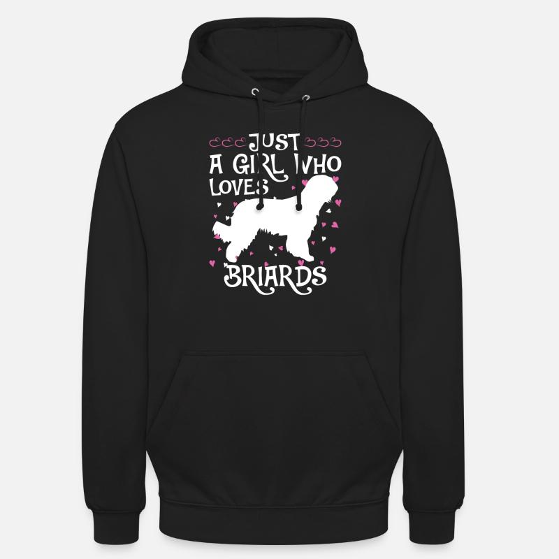 Briard Gift Dogs - Sweat-shirt à capuche unisexe - noir