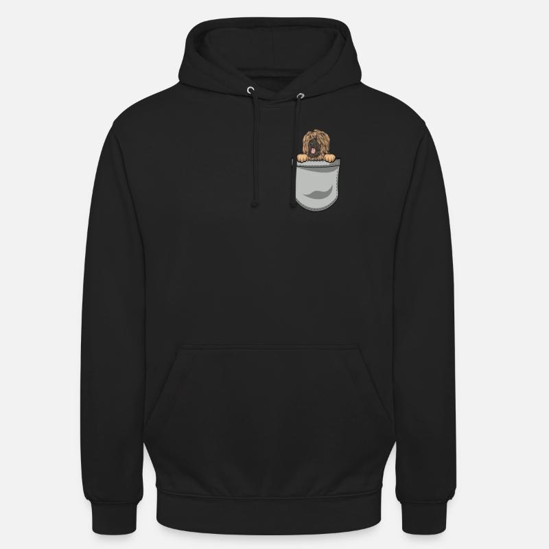 Briard Geschenk Hunde - Unisex Hoodie - Schwarz