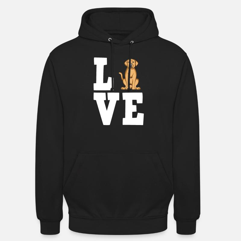 Broholmer Chiens cadeaux - Sweat-shirt à capuche unisexe - noir