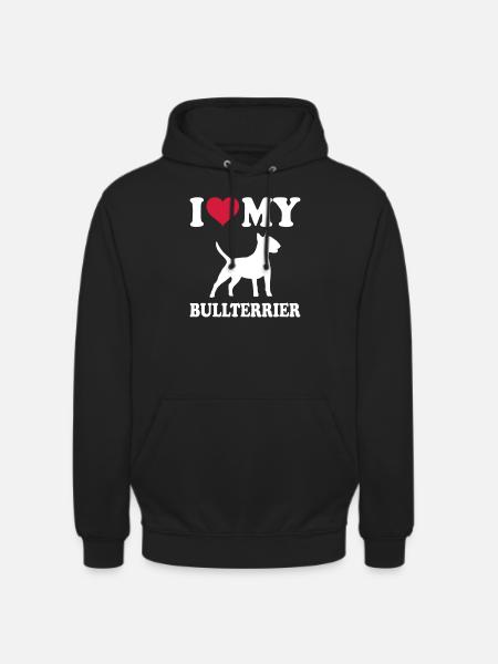Bull Terrier Chiens cadeaux - Sweat-shirt à capuche unisexe - noir