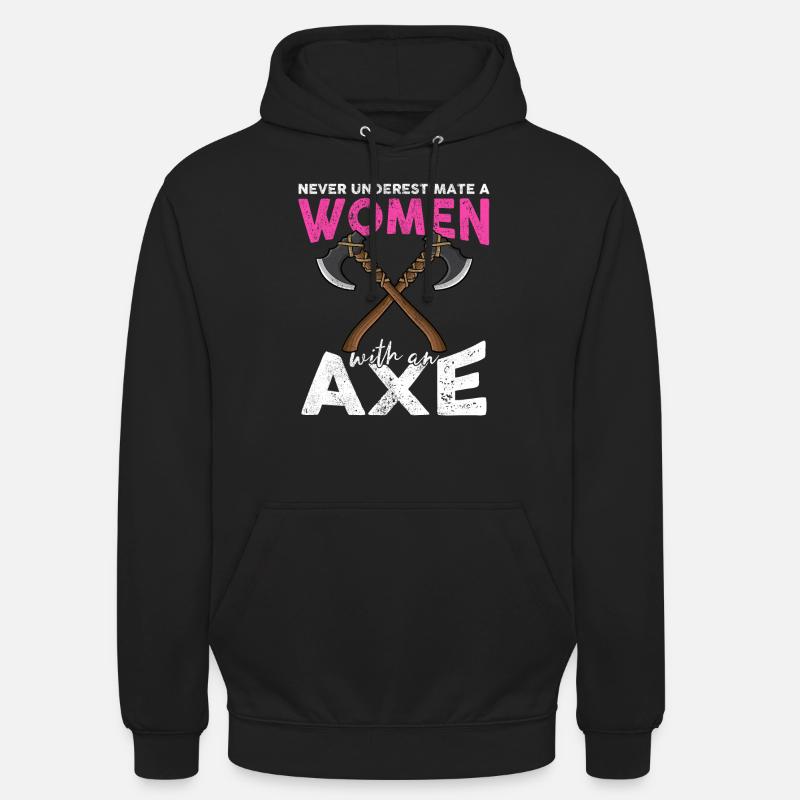 Lancer une hache - Sweat-shirt à capuche unisexe - noir