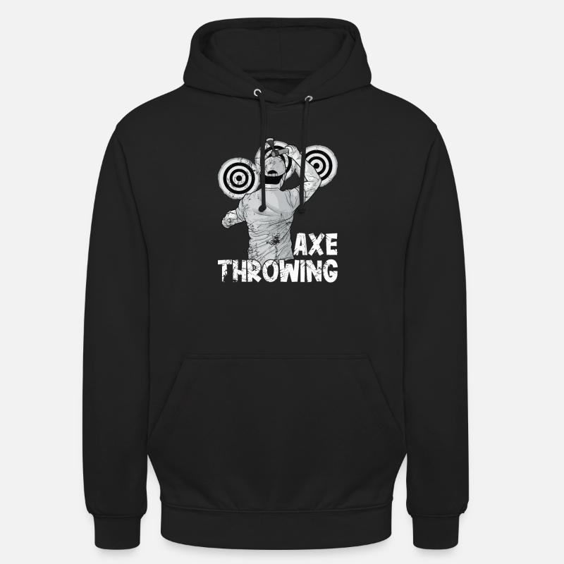 Axt Werfen - Unisex Hoodie - Schwarz