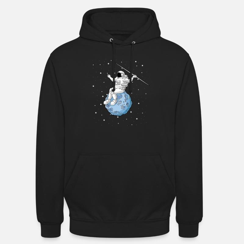 Speerwurfstrecker Leichtathletik Speerwerfer - Unisex Hoodie - Schwarz