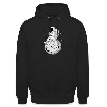 Klarinette Player Orchestra Musiker - Unisex Hoodie - Schwarz - Vorne - Alina (178cm) & Michal (187cm)