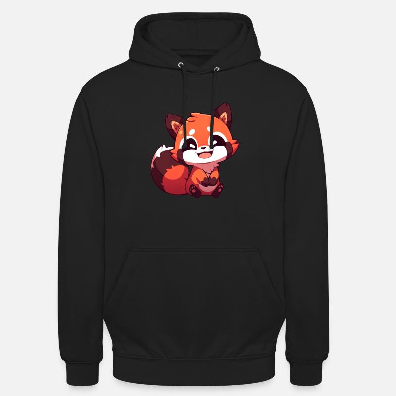 Roter Panda - Unisex Hoodie - Schwarz