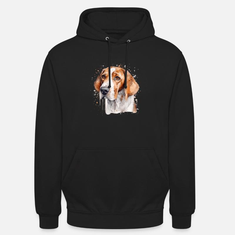 Foxhound d’Amérique - Sweat-shirt à capuche unisexe - noir