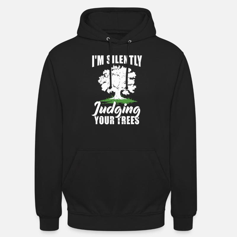 Bûcheron tronçonneuse arboriste - Sweat-shirt à capuche unisexe - noir