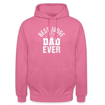 Richter Jura Studenten Sprüche - Unisex Hoodie - Pink - Vorne - Alina (178cm) & Michal (187cm)