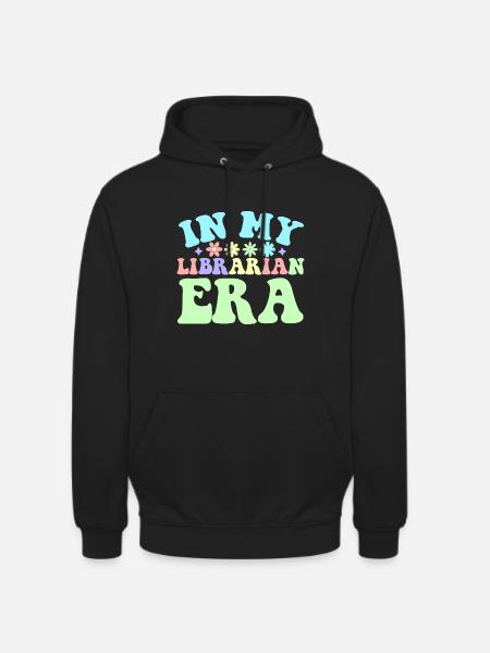 "In my Librarian Era!" Librarian - Unisex Hoodie - black