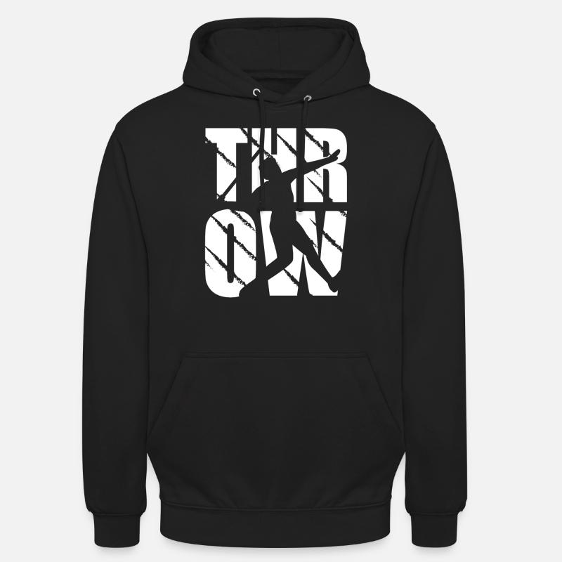 Javelin-Lanceur-Design-Werfrau et Lancer - Sweat-shirt à capuche unisexe - noir