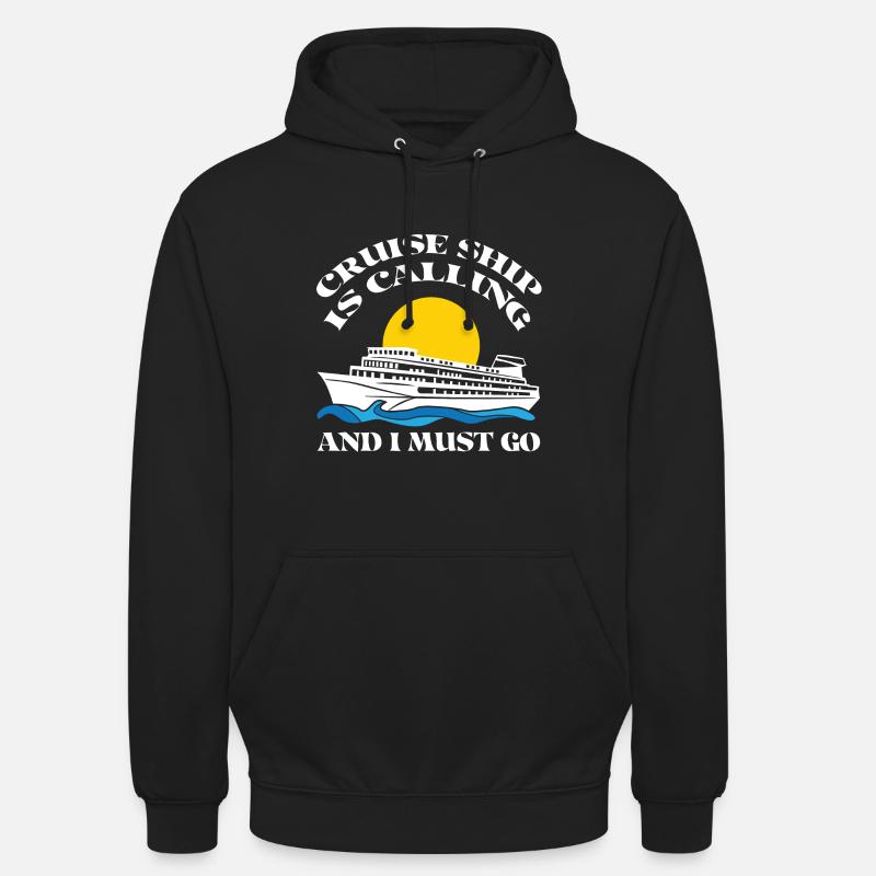 Bateau de croisière - Sweat-shirt à capuche unisexe - noir