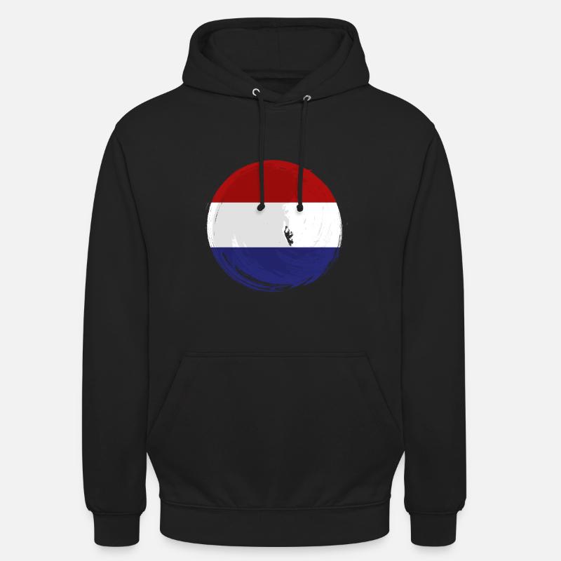 Pays-Bas Drapeau Hollande Drapeau néerlandais - Sweat-shirt à capuche unisexe - noir