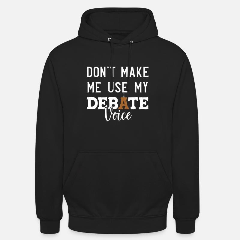 Débat Débat argumentation - Sweat-shirt à capuche unisexe - noir