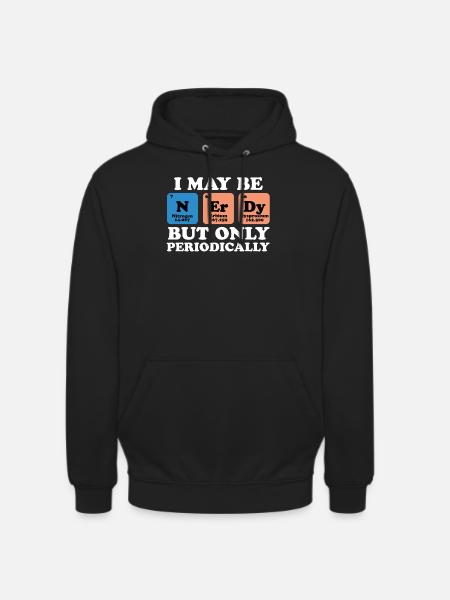 Nerdy Periodic Table - Unisex Hoodie - black