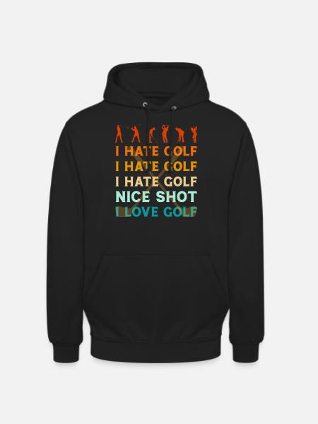 Golf Golfing - Sweat-shirt à capuche unisexe - noir