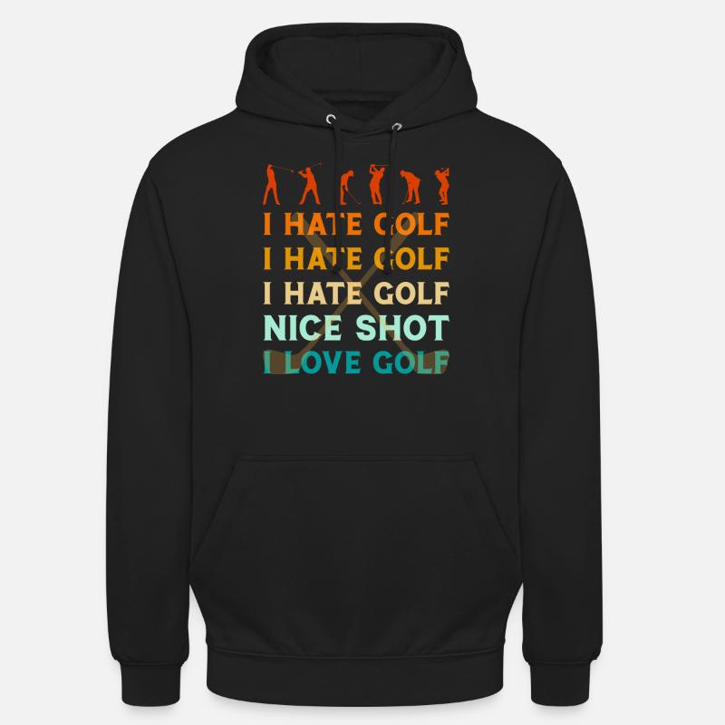 Golf Golfing - Sweat-shirt à capuche unisexe - noir