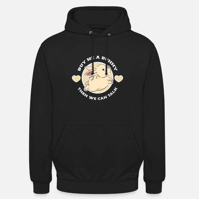 Lapin Lapin - Sweat-shirt à capuche unisexe - noir