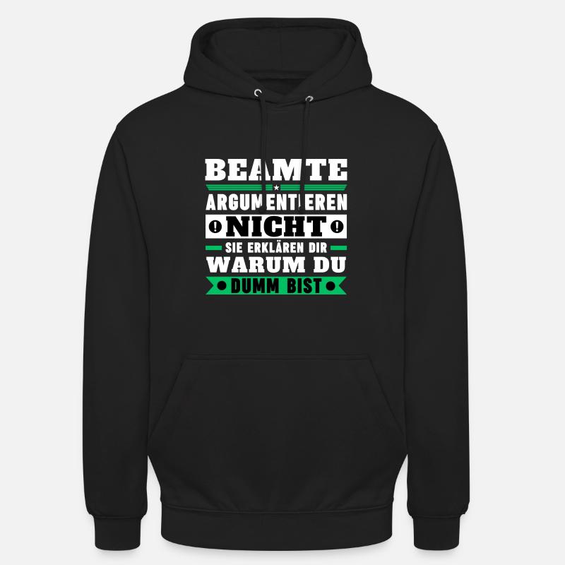 Officials don't argue - Unisex Hoodie - black