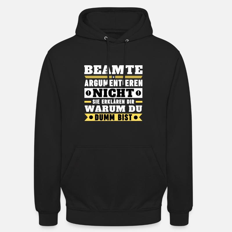 Les responsables ne discutent pas - Sweat-shirt à capuche unisexe - noir