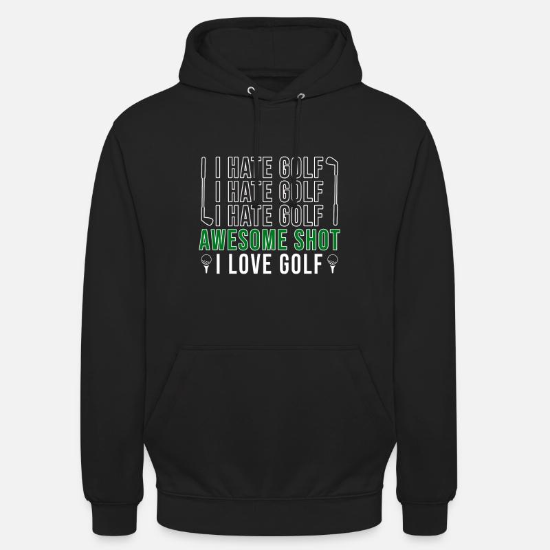 Golf Golfeurs Golfeurs - Sweat-shirt à capuche unisexe - noir