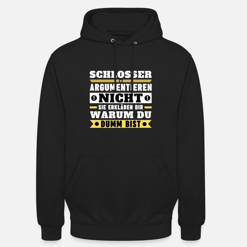 Locksmiths don't argue - Unisex Hoodie - black