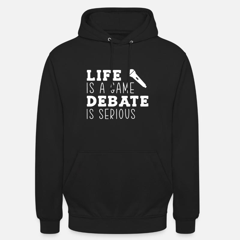 Débat Débat argumentation - Sweat-shirt à capuche unisexe - noir