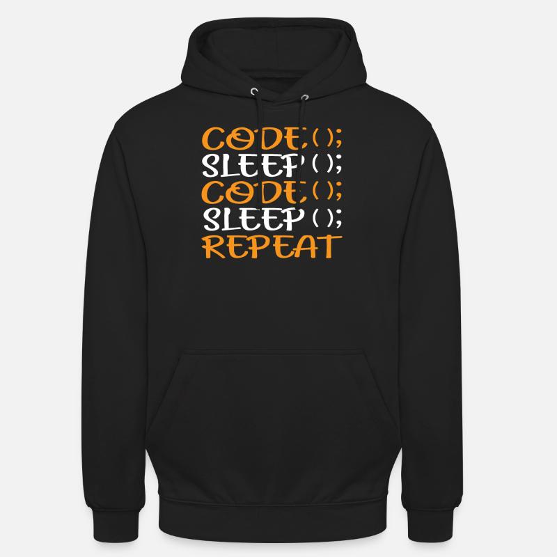 Programmeur Coding Admin Funny Gift - Sweat-shirt à capuche unisexe - noir