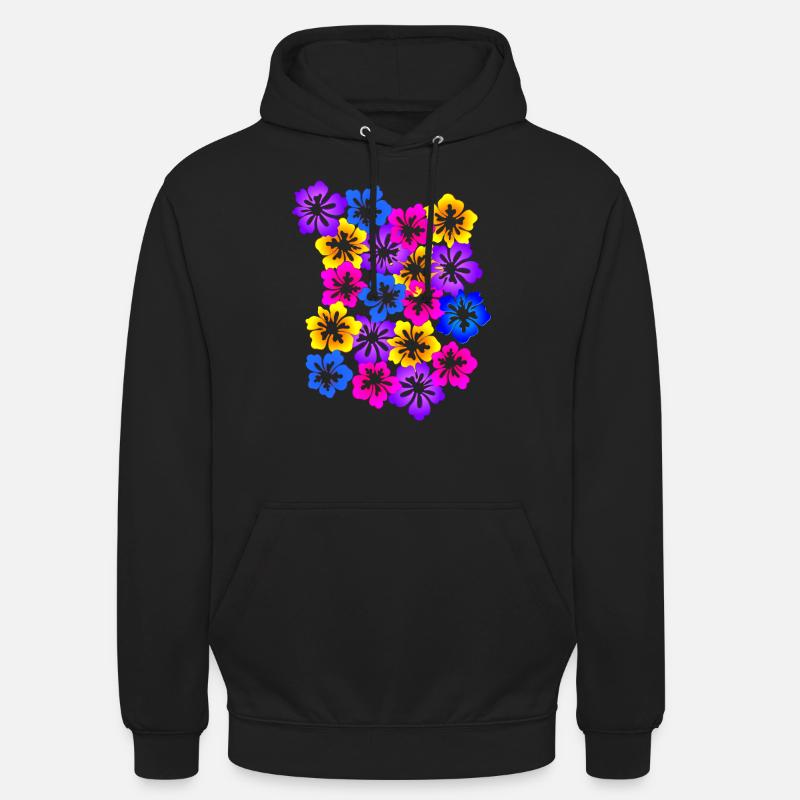 Blumenteppich - Unisex Hoodie - Schwarz