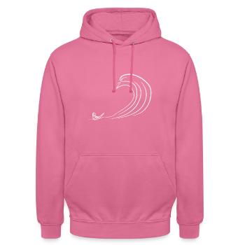 Welle - Unisex Hoodie - Pink - Vorne - Alina (178cm) & Michal (187cm)