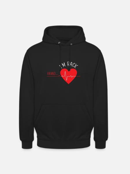 Herzinfarkt Herz OP Operation Krankenhaus - Unisex Hoodie - Schwarz