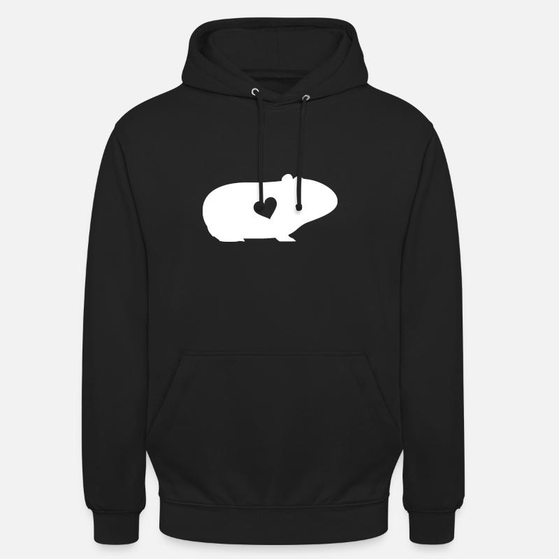 Cochon d'Inde Rongeur Cochon d'Inde - Sweat-shirt à capuche unisexe - noir