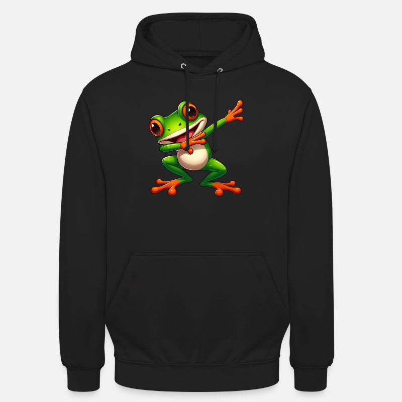 Cool Frog Dabbing Toad Style - Unisex Hoodie - black